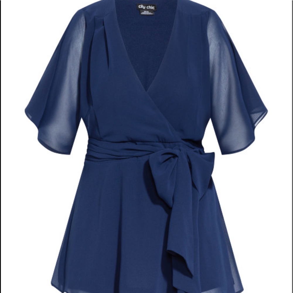 City Chic wrap top size L - Picture 4 of 11